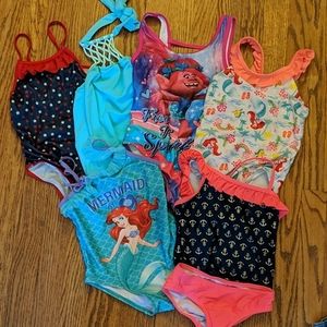 Girls size 4/5 swim suits, bathing suits